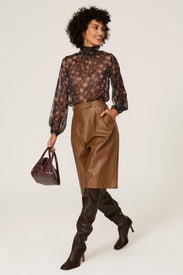 Lulu Floral Top by MISA Los Angeles