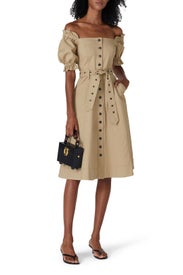 Puff Sleeve Canvas Dress by Marissa Webb x RTR