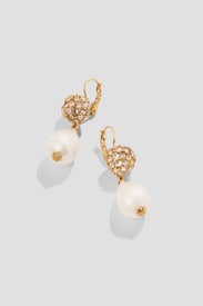 Silk Pearl Earrings by Oscar de la Renta