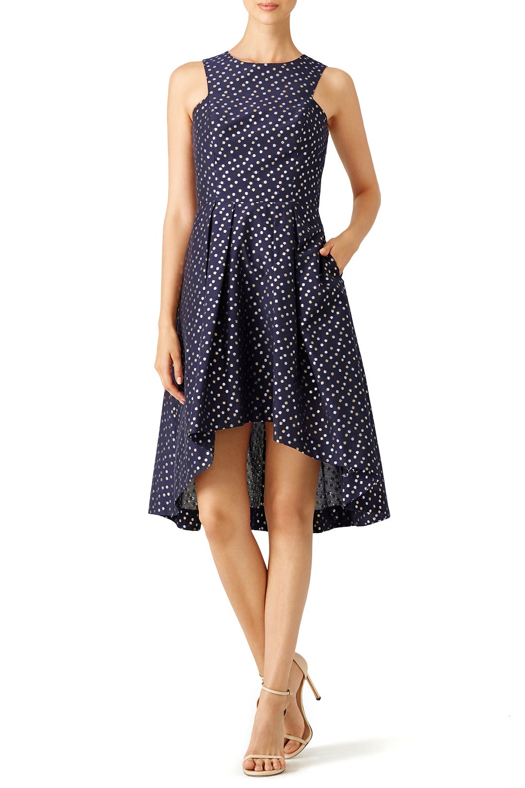 Metallic Dot Jacquard Dress by Shoshanna 0