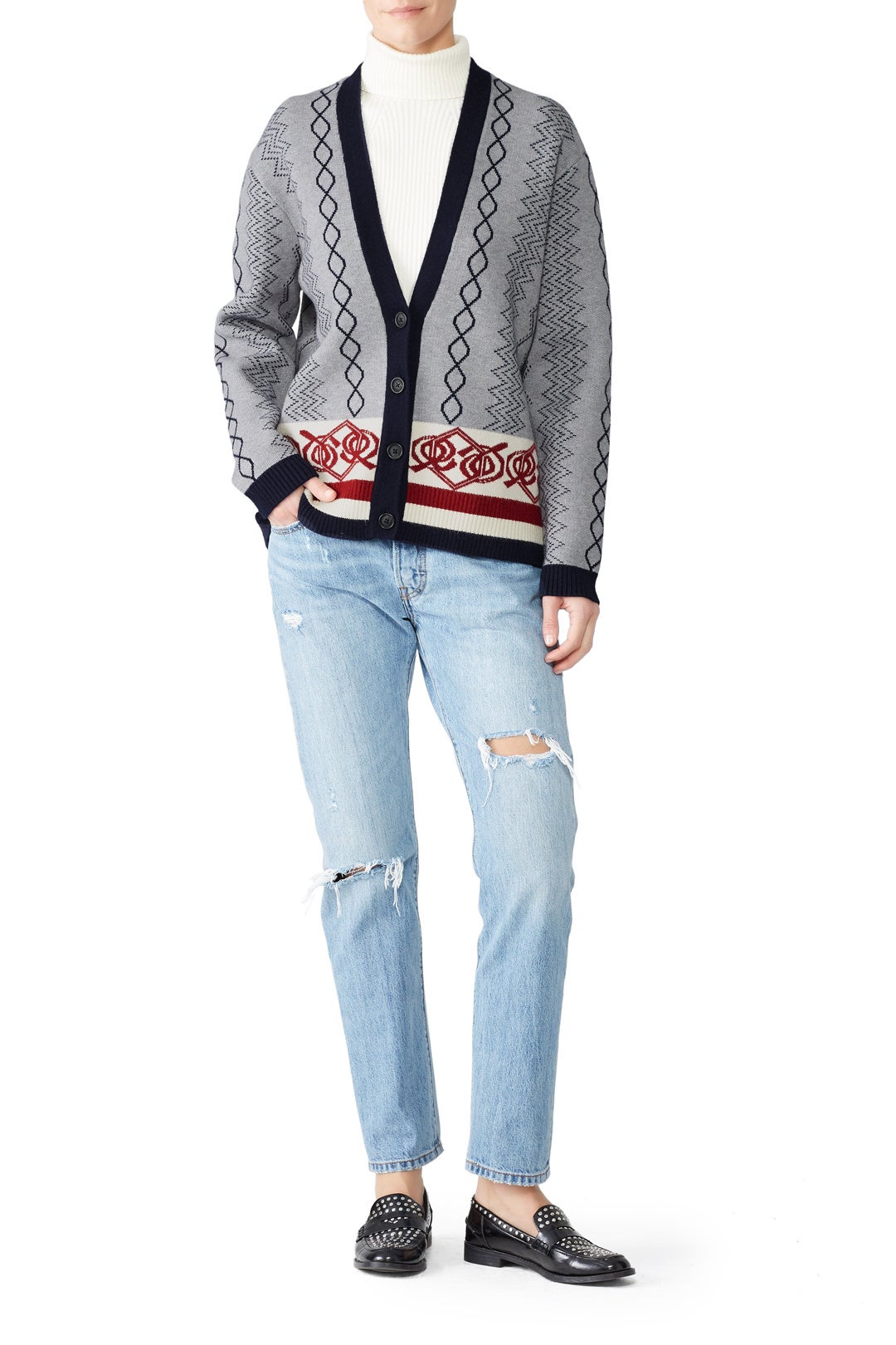 Printed Novelty Cardigan by Slate & Willow 0
