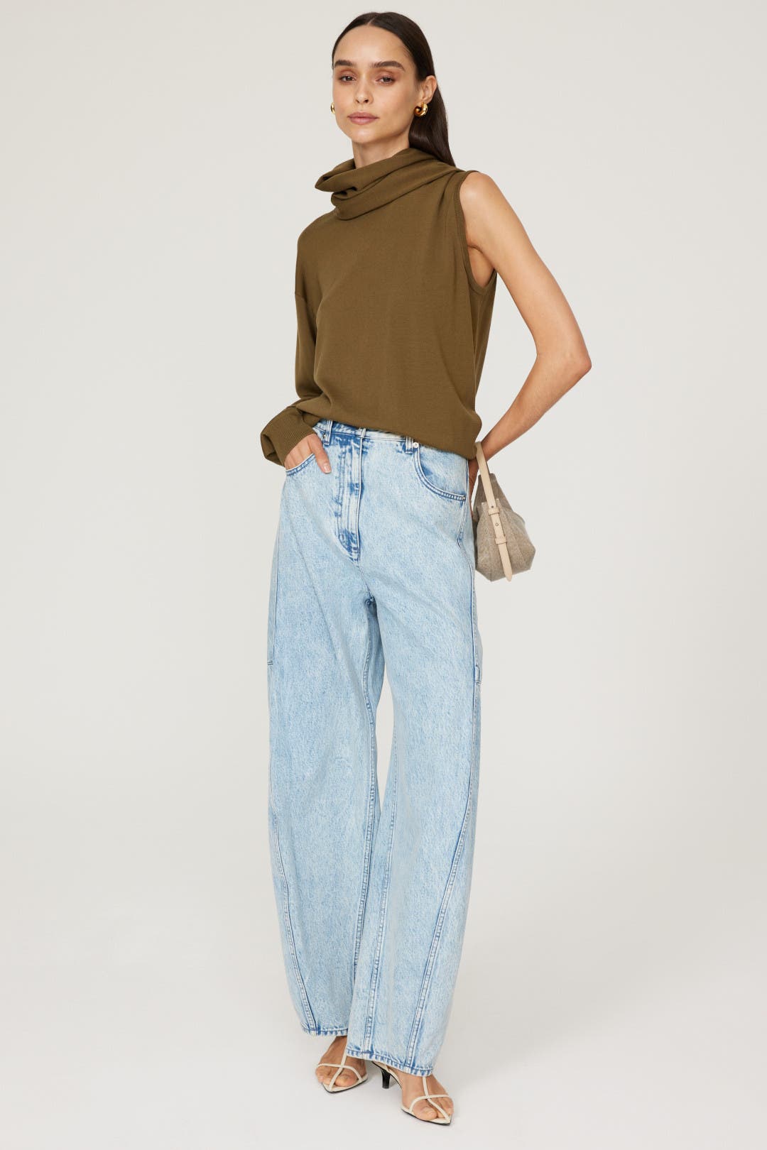 【関税&送料込】Moschino Jeans Palazzo Pants Moschino Floral Printed Jeans