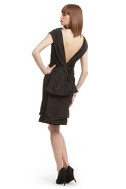 Black Bustle Bombshell Dress by Thakoon