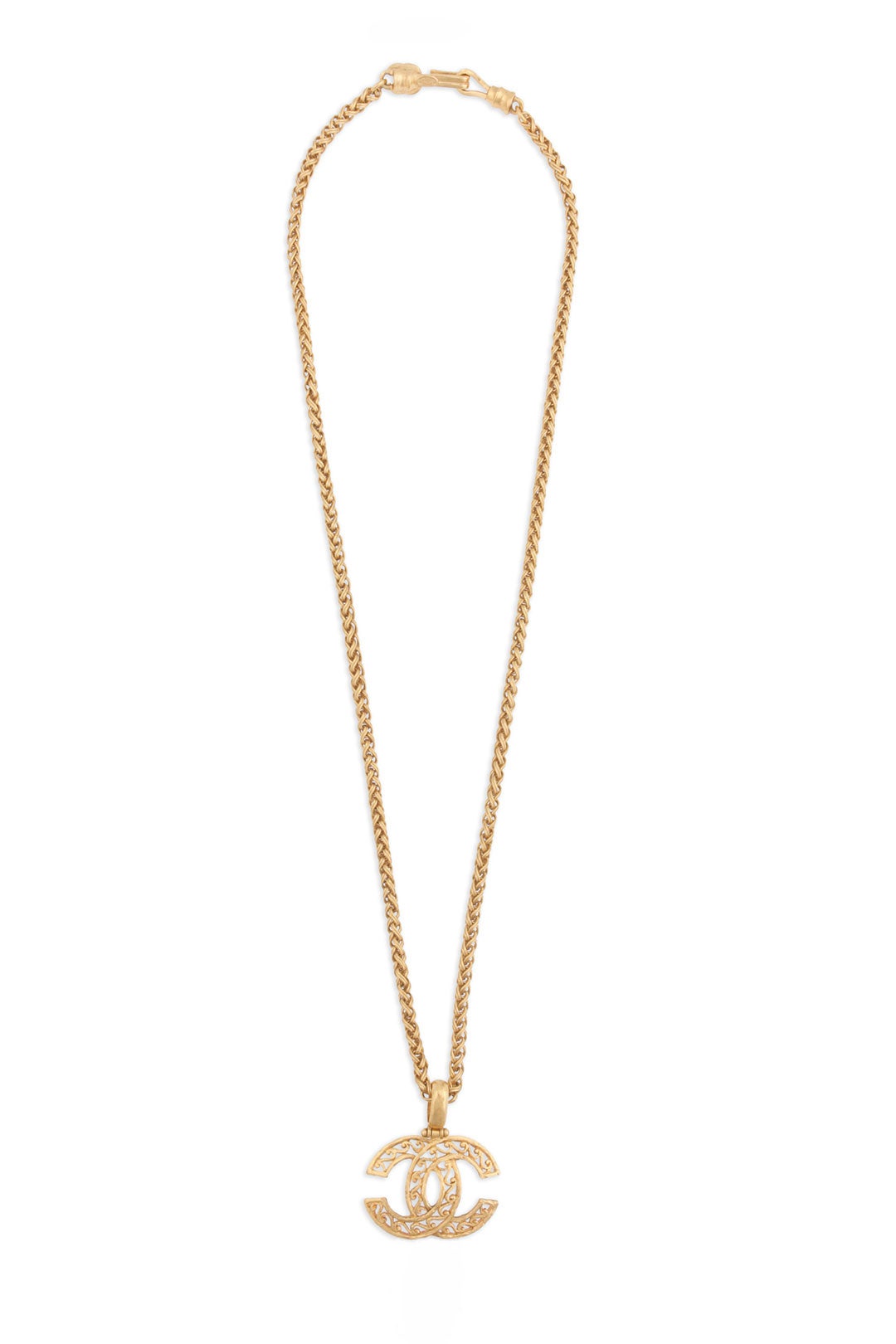 Vintage Chanel 95 Fretwork Fringe Necklace by WGACA Vintage