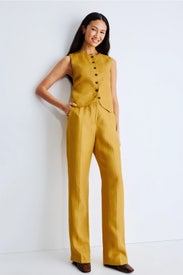 High Neck Button Waistcoat by Argent