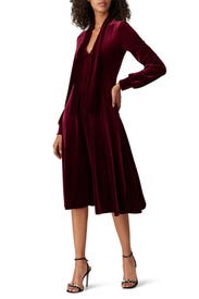 Red Velvet Ruby Dress by Black Halo