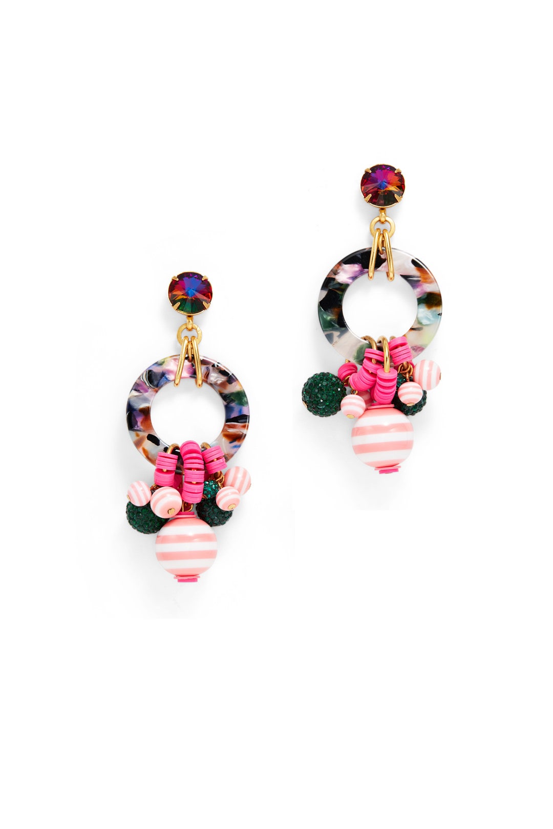 Pink Multicolored Hoops by Elizabeth Cole