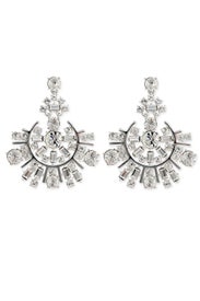 Rhodium Spark Earrings by kate spade new york accessories