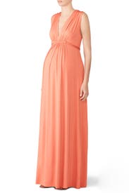 Coral Maternity Maxi by Rachel Pally