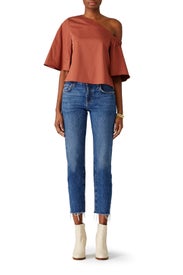 Ginger Bell Sleeve Top by Tibi