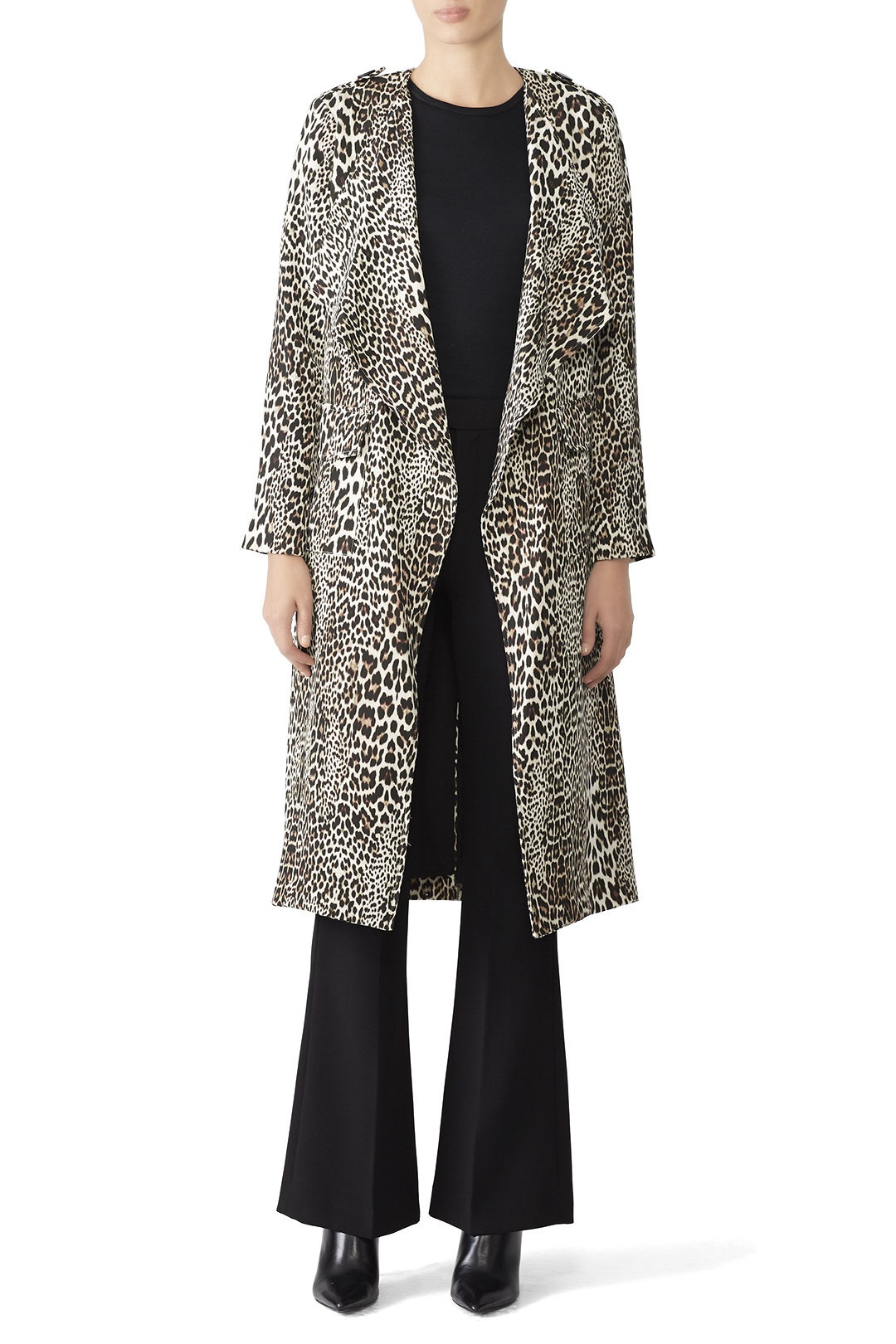 Leopard Long Jacket by Badgley Mischka 0