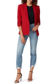 Red Khloe Blazer by Cinq à Sept