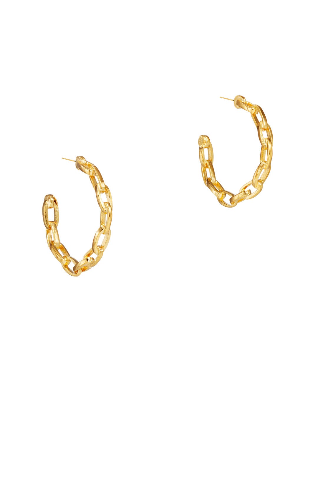 Gold Link Hoops by Kenneth Jay Lane 0