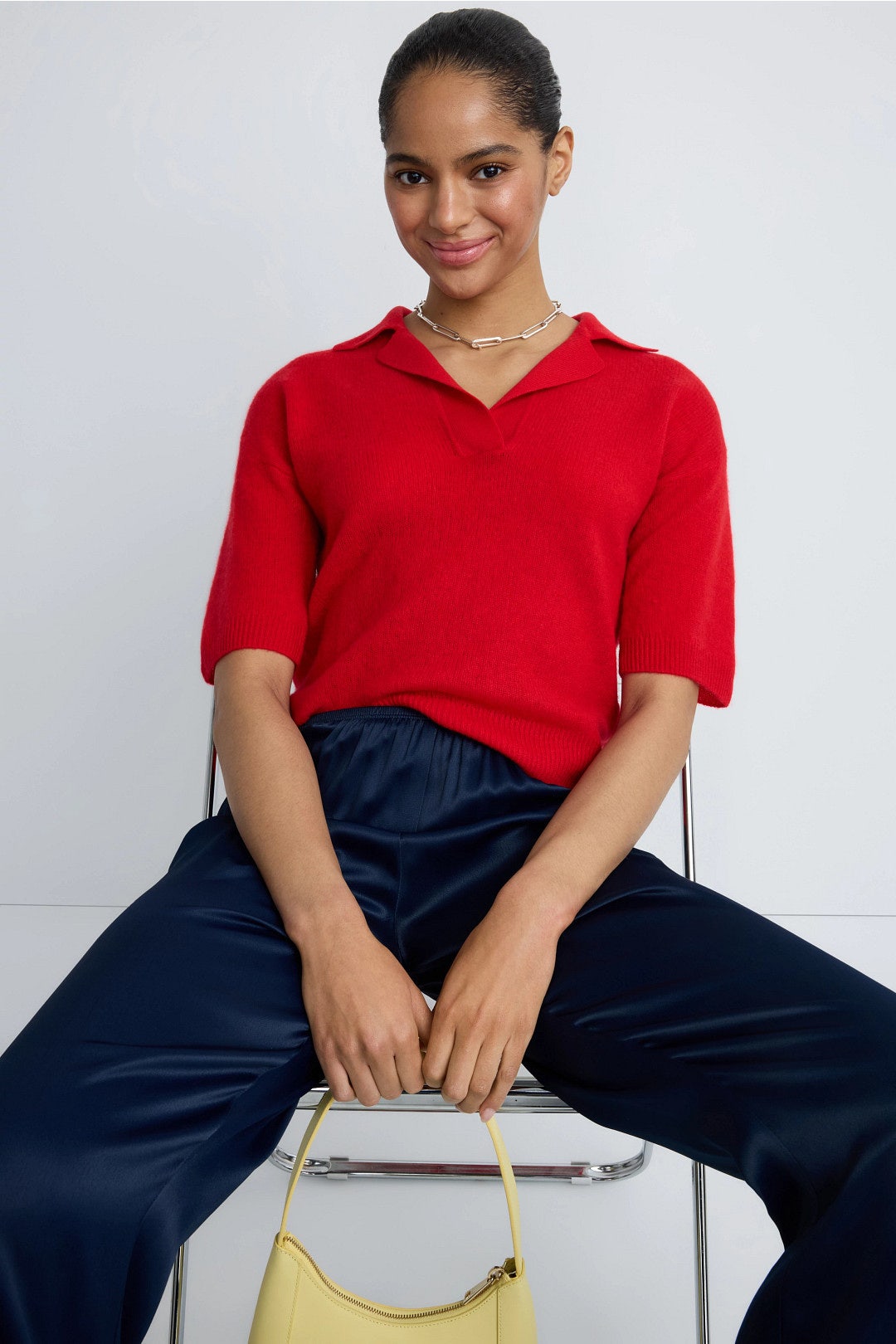 Cloud Cashmere Short Sleeve Polo by NAADAM 0