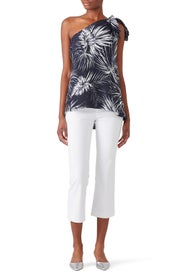 Carmona Leaf Jacqueline Top by Shoshanna