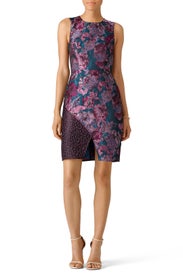 Mixed Jacquard Floral Sheath by Slate & Willow