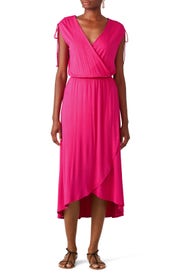 Pink Surplice Dress by Slate & Willow