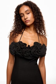 Rosa Strapless Midi Dress by The Wolf Gang