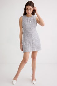 Tweed Button Front Dress by Adam Lippes x RTR