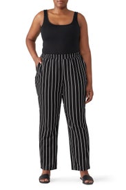 Striped Wide Leg Pants by JUNAROSE