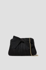 Rayne Pleated Frame Clutch With Bow by Loeffler Randall