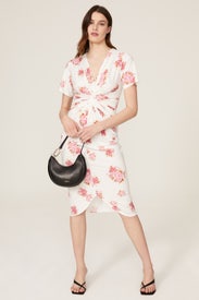 Twist Front Drape Dress by Les Reveries