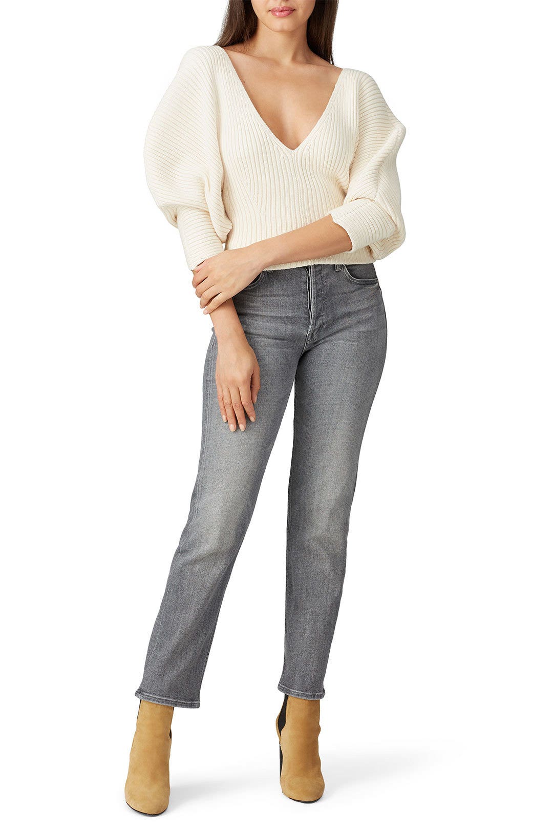 Cream Olia Sweater by Mara Hoffman 0