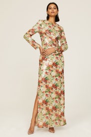 Floral Sequin Gown by Rosetta Getty