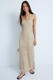 Sparkle Crochet Maxi Dress by Rosetta Getty x RTR