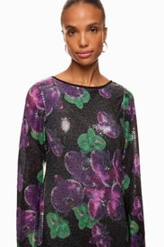 Lenee Sequin Long Sleeve Dress by The Wolf Gang