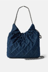 Fleming Denim Mini Hobo Bag by Tory Burch Accessories