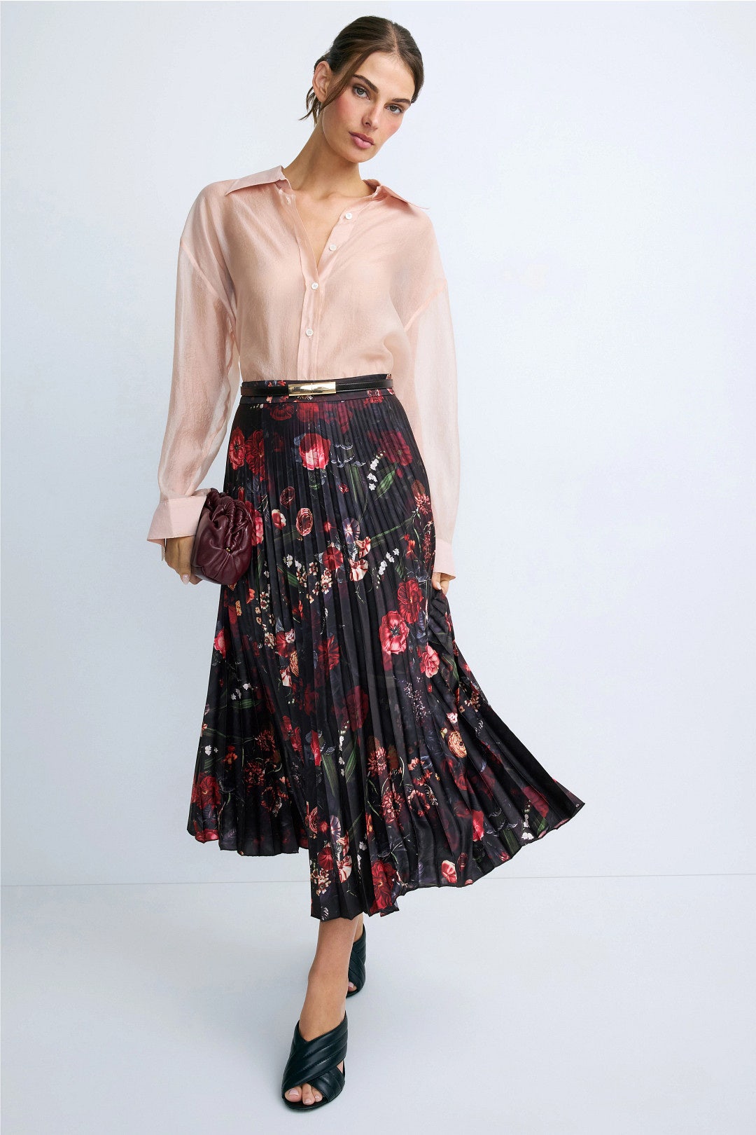 Flora Pleated Skirt by Area Stars 0