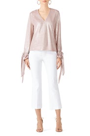Pink Sequin Top by C/MEO COLLECTIVE