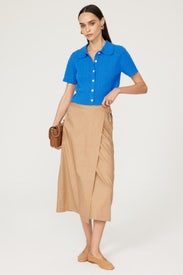 Open Collar Cardigan by DUNST