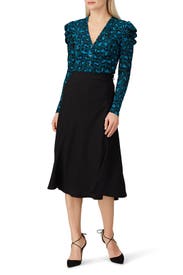 Blue Leopard Gladys Top by Diane von Furstenberg