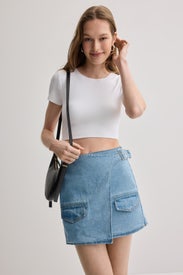 Wrap Mini Skirt by Hudson