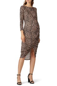 Leopard Maternity Dress by Ingrid & Isabel