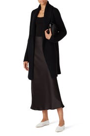 Black Knit Sweater Coat by KF/KaufmanFranco x RTR