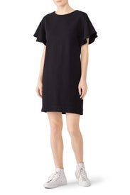 Combed Cotton Flutter Sleeve Dress by KINLY