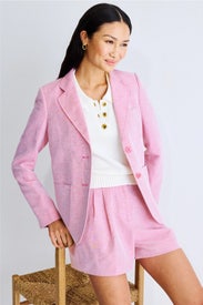 Linen Patch Pocket Blazer by MICHAEL KORS
