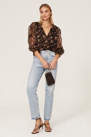 Siena Chiffon Top by MISA Los Angeles