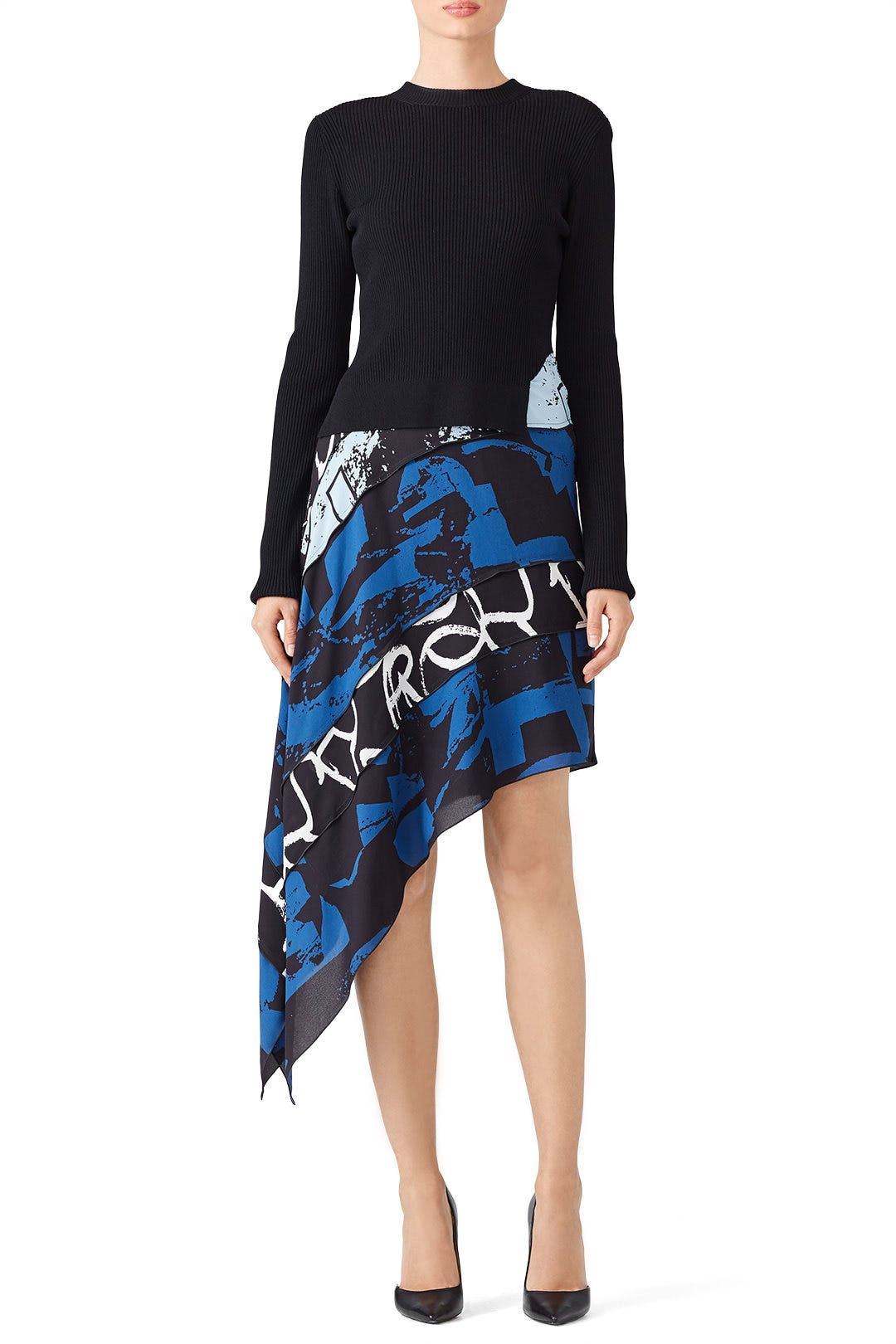 Indigo Georgette Dress by Proenza Schouler 0