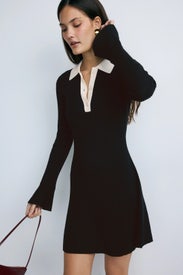 Long Sleeve Mini Polo Dress by Peter Som x RTR