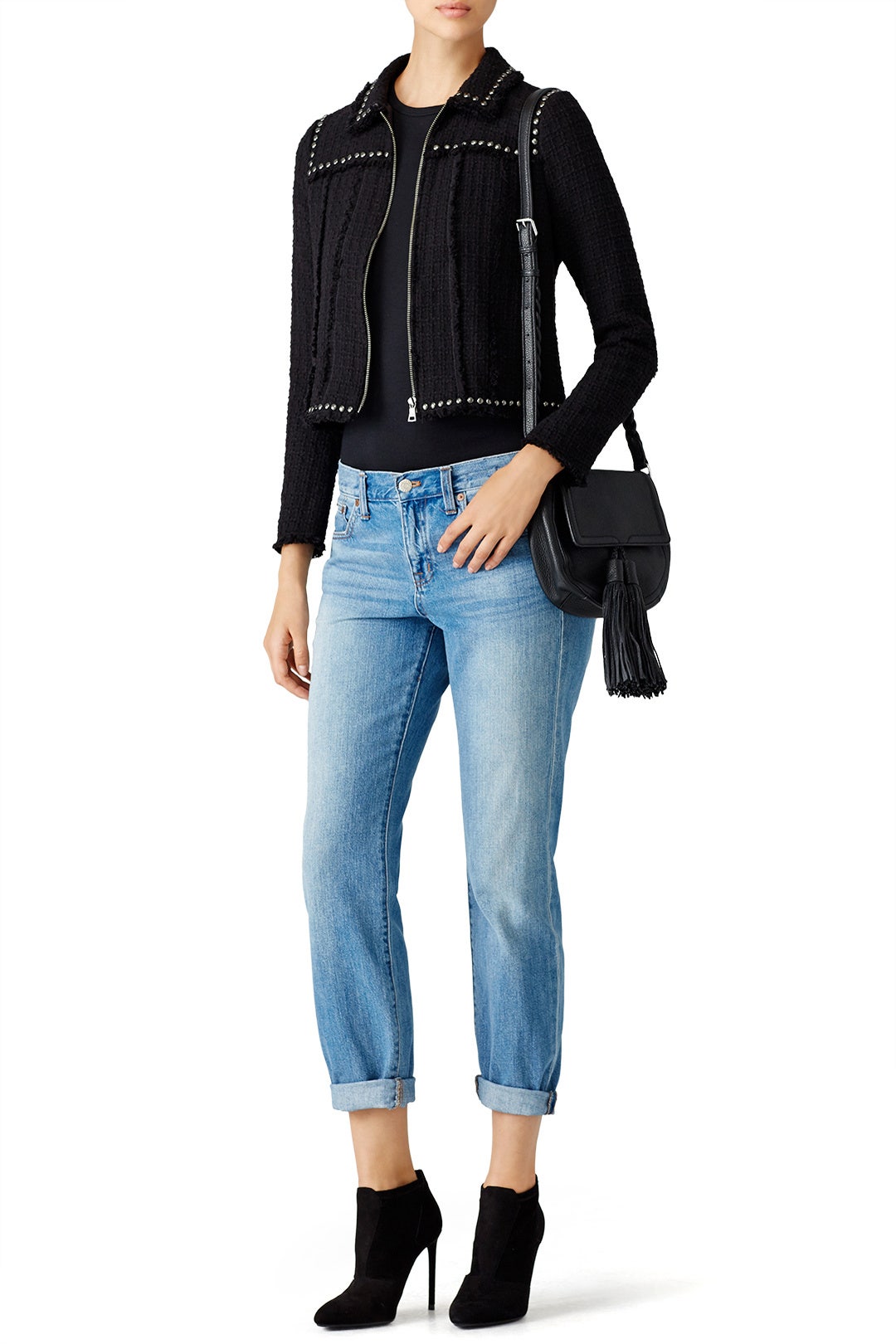 Black Studded Jacket by Rebecca Taylor NYC 0