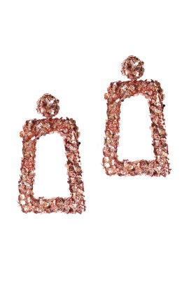 Rose Gold Fleur Dusk Earrings by Sachin & Babi Accessories