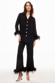 Party Pajama Top With Feathers by Sleeper