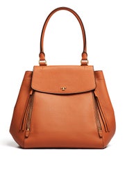 Tan Half Moon Tote by Tory Burch Accessories