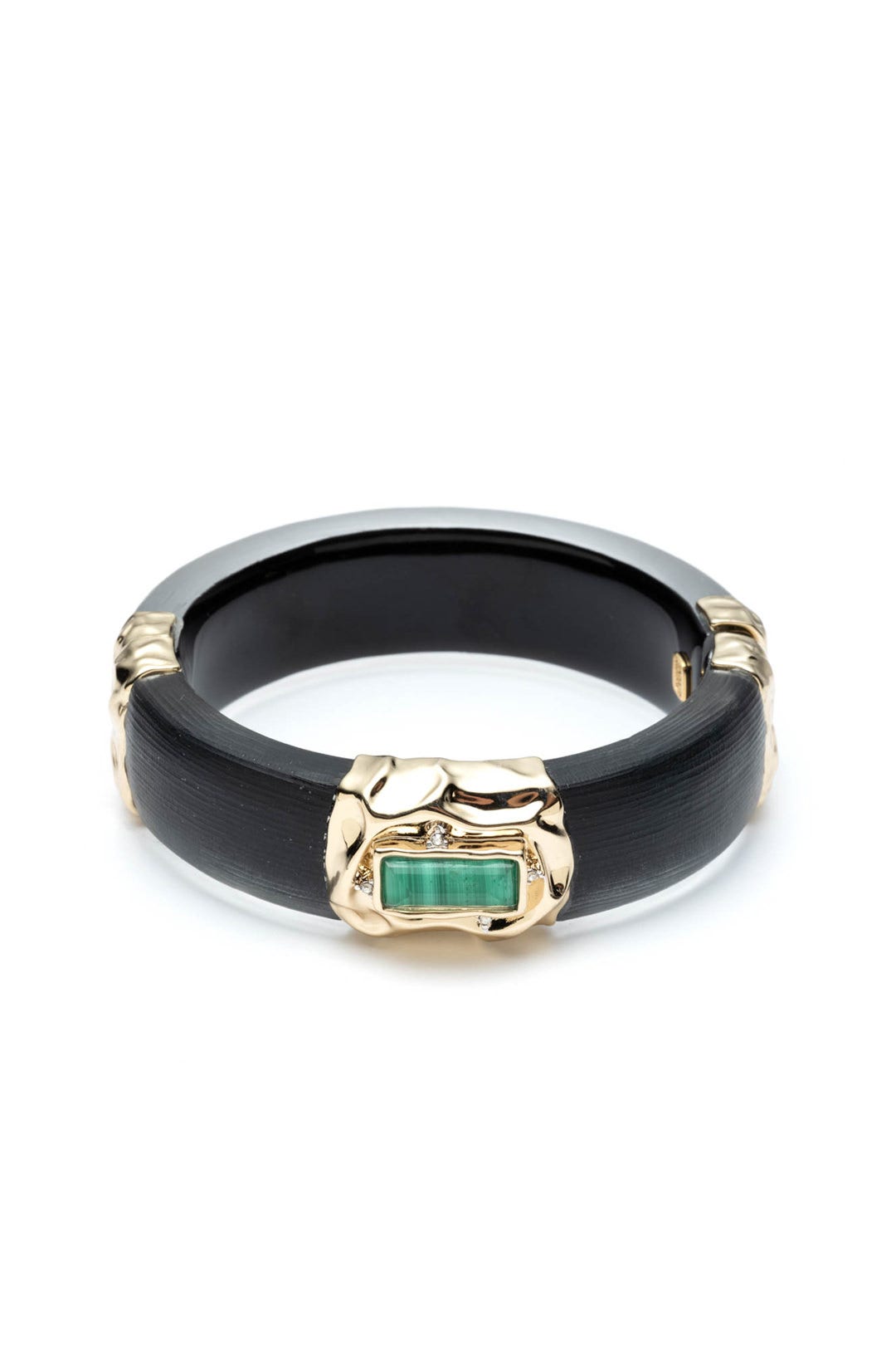 Crumpled Gold Hinge Bracelet by Alexis Bittar 0