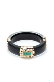 Crumpled Gold Hinge Bracelet by Alexis Bittar