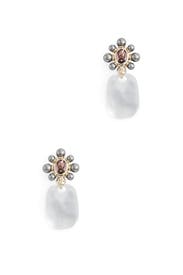 Pearl Floret Drop Earrings by Alexis Bittar